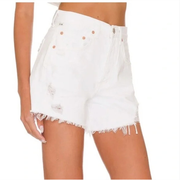 Citizens of Humanity Annabelle Long Shorts 32 NWT White - Picture 1 of 4